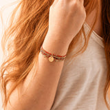 ECOLLEGIATE CLASSIC GOLD DISC BRACELET
