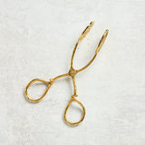 Creative Co-op BRASS LEAF TONGS