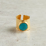 Virtue THE LUCY LUXE CUFF RING Turquoise