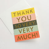 Rifle Paper Co COLOR BLOCK THANK YOU CARD