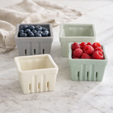 Creative Co-op STONEWARE BERRY BASKET