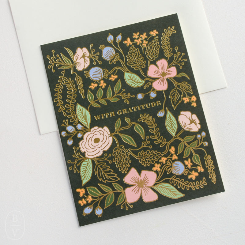 Rifle Paper Co WITH GRATITUDE CARD