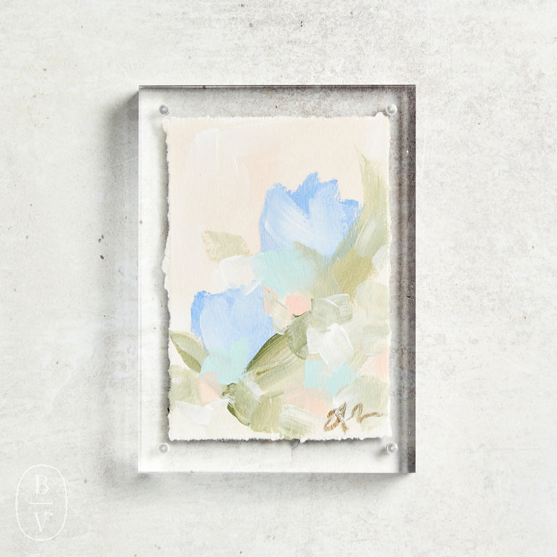 Haley Farris Fine Art ACRYLIC FRAME FLORAL 5 X 7