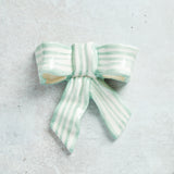 Creative Co-op STONEWARE STRIPED BOW DECOR