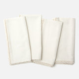 Blue Pheasant MARGOT NAPKIN White