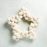 Creative Co-op POM POM STAR SHAPED WREATH