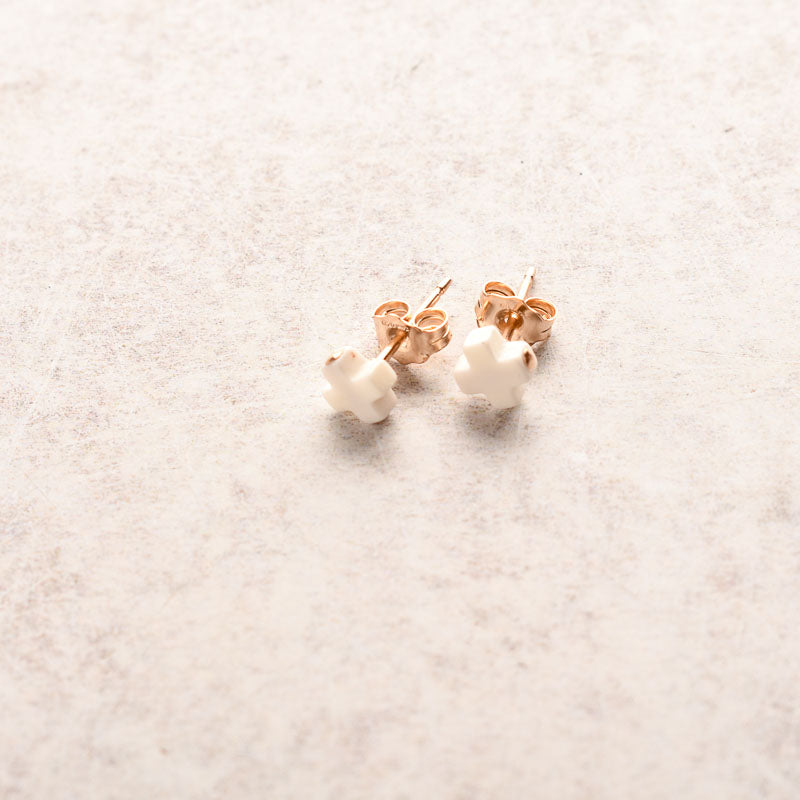 eNewton Design SIGNATURE CROSS SMALL STUD