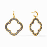 Julie Vos SOHO STATEMENT HOOP AND CHARM EARRINGS Mixed Metal