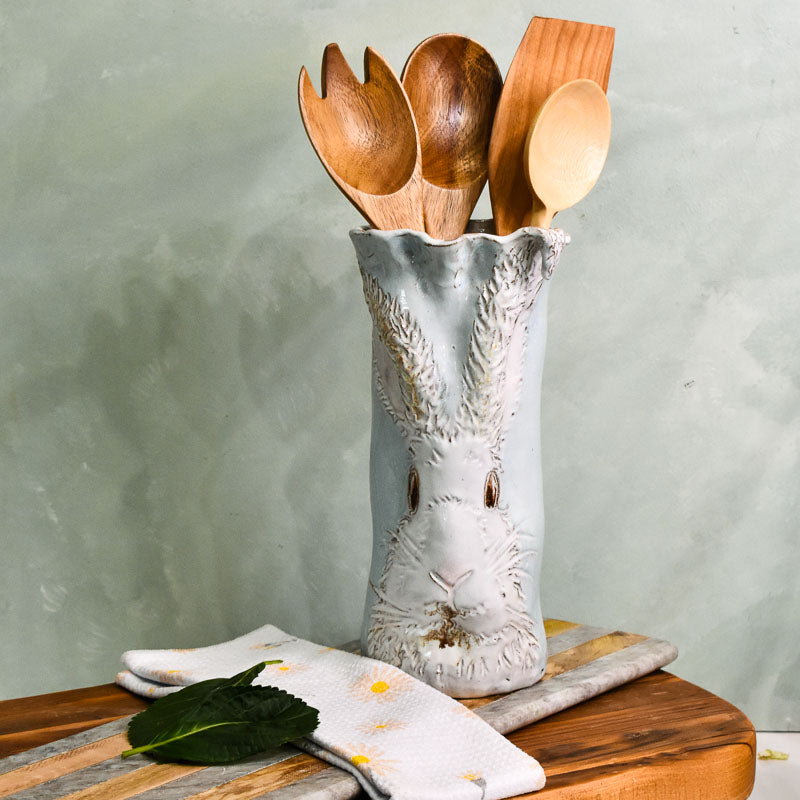 Dixie Pottery FLOPPY EAR BUNNY VASE Blue Large