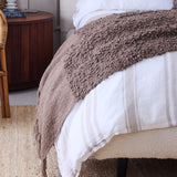 Pom Pom At Home MURPHY OVERSIZED THROW Walnut 60 x 90