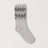 Barefoot Dreams COZYCHIC FAIR ISLE SOCKS Malibu Mist Multi One Size