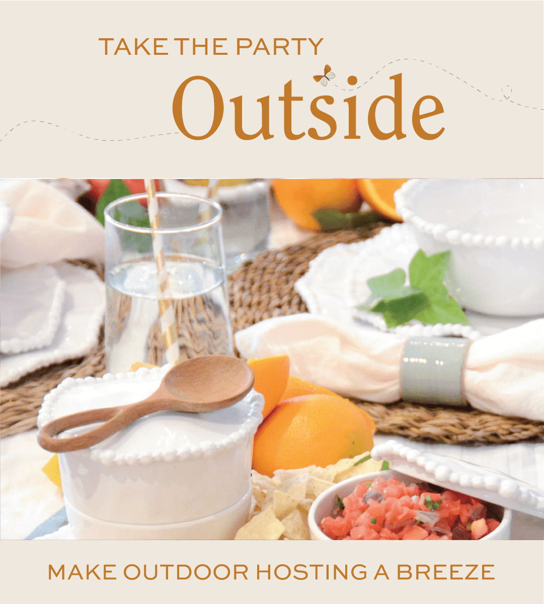 Summer Outdoor Entertaining Tabletop Kitchen