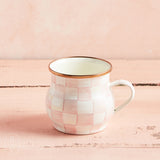 MacKenzie-Childs ENAMEL MUG Rosy Check