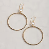 Ellen Hays Jewelry HAMMERED HOOP E2355G EARRINGS