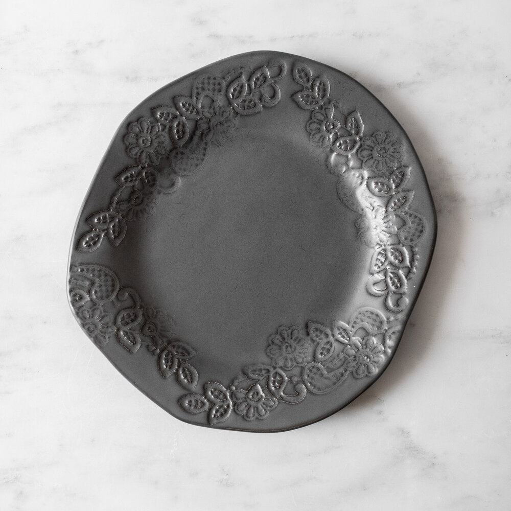 Handmade Studio TN LACE DINNER PLATE Gunmetal