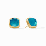 Julie Vos CATALINA STUD EARRINGS Iridescent London Blue