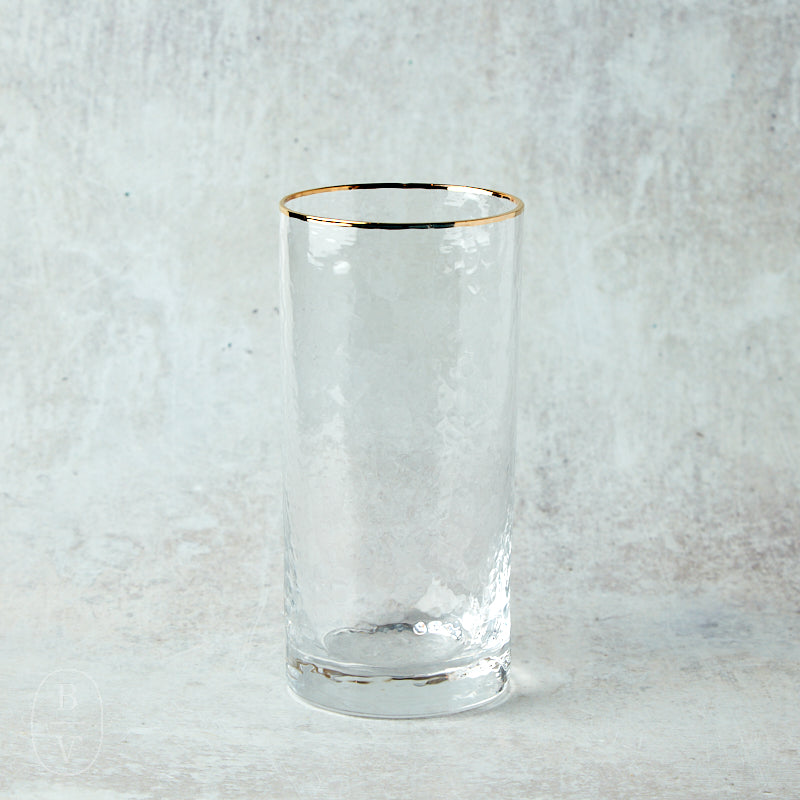Zodax NEGRONI HAMMERED HIGHBALL GLASS