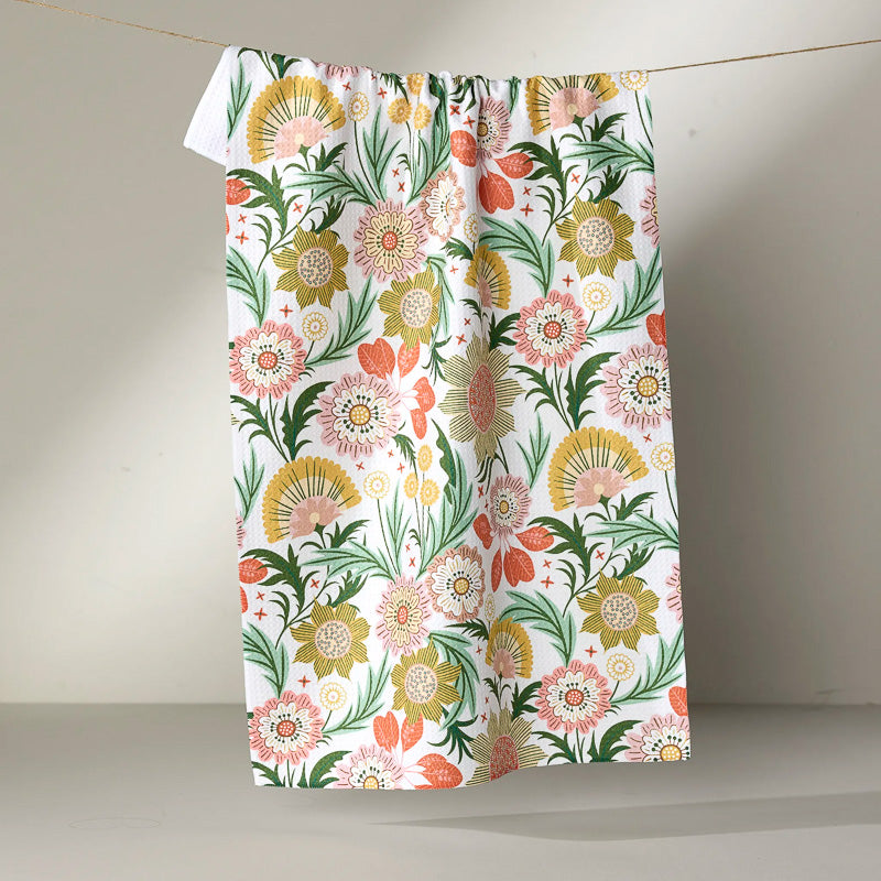Geometry GARDEN DREAMS TEA TOWEL