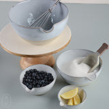 Creative Co-op REACTIVE GLAZE STONEWARE BATTER BOWLS SET OF 4