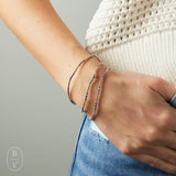 eNewton Design HOPE JOY GOLD PATTERN BEAD BRACELET