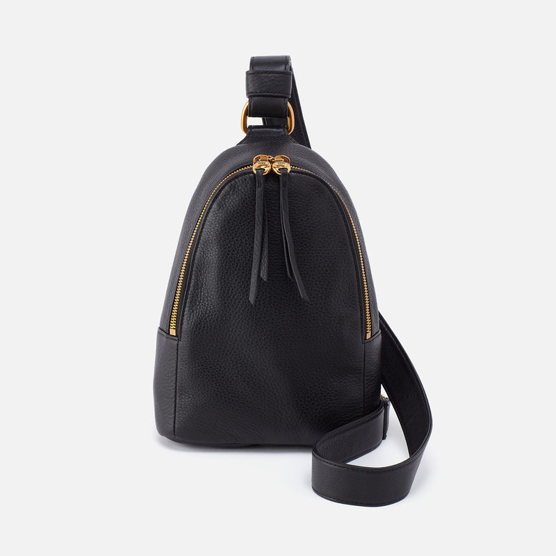 Hobo FERN SLING BAG Pebbled Leather Black