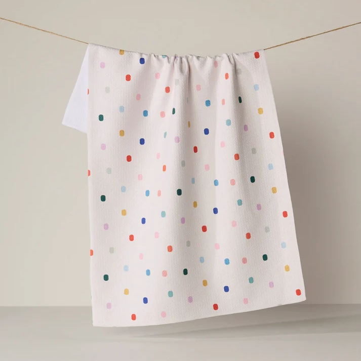 Geometry TILE SHUFFLE TEA TOWEL