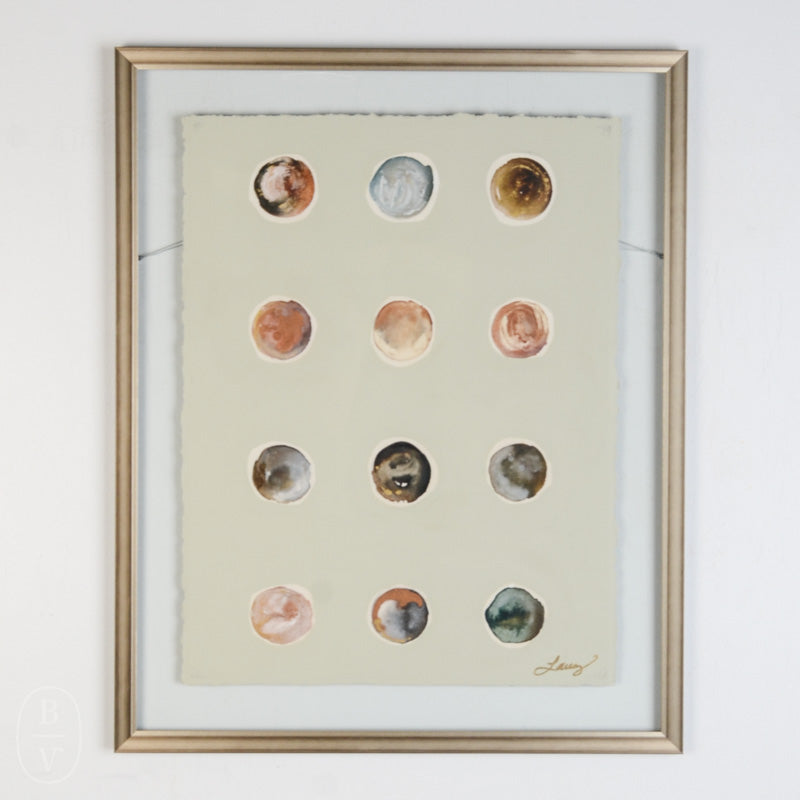 By Lacey EXPECTATION BUBBLES FRAMED FLOATED PAINTING - SERIES 5 NO 1
