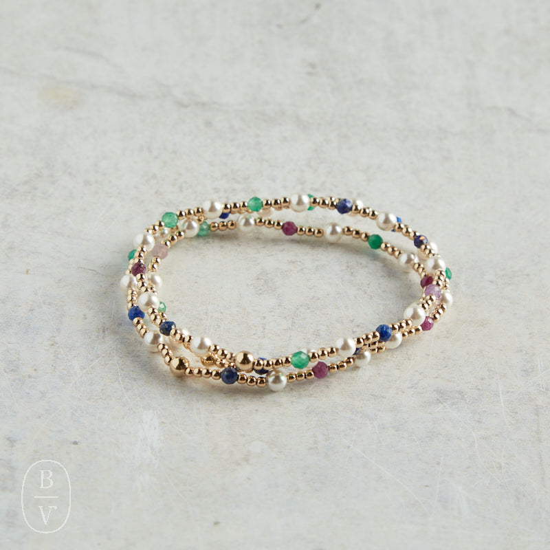 eNewton Design PEARL SINCERITY PATTERN BEAD BRACELET