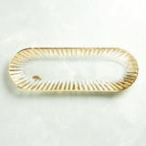 Mudpie GOLD EDGE GLASS TRAY 17.5