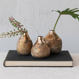 Creative Co-op BURNT GOLD METAL VASE