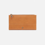 Hobo JILL LARGE BIFOLD WALLET Natural Polished Leather