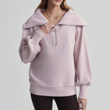 Varley VINE HALF ZIP PULLOVER Burnished Lilac