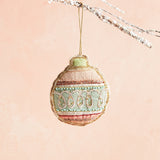 Creative Co-op GLASS BEAD COTTON ORNAMENT A