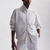 Varley GARCIA ZIP THROUGH SWEAT Ivory Marl