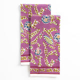 Pomegranate CLIMBING DAHLIA TEA TOWEL SET OF 2