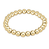 eNewton Design CLASSIC BEAD BRACELET Gold 7mm