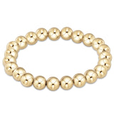 eNewton Design CLASSIC BEAD BRACELET Gold 8mm