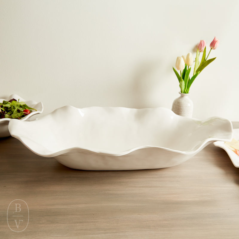 Beatriz Ball VIDA HAVANA OVAL CENTERPIECE White Extra Large