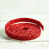 Melrose International GLITTER ROPE Red 1" x 15'