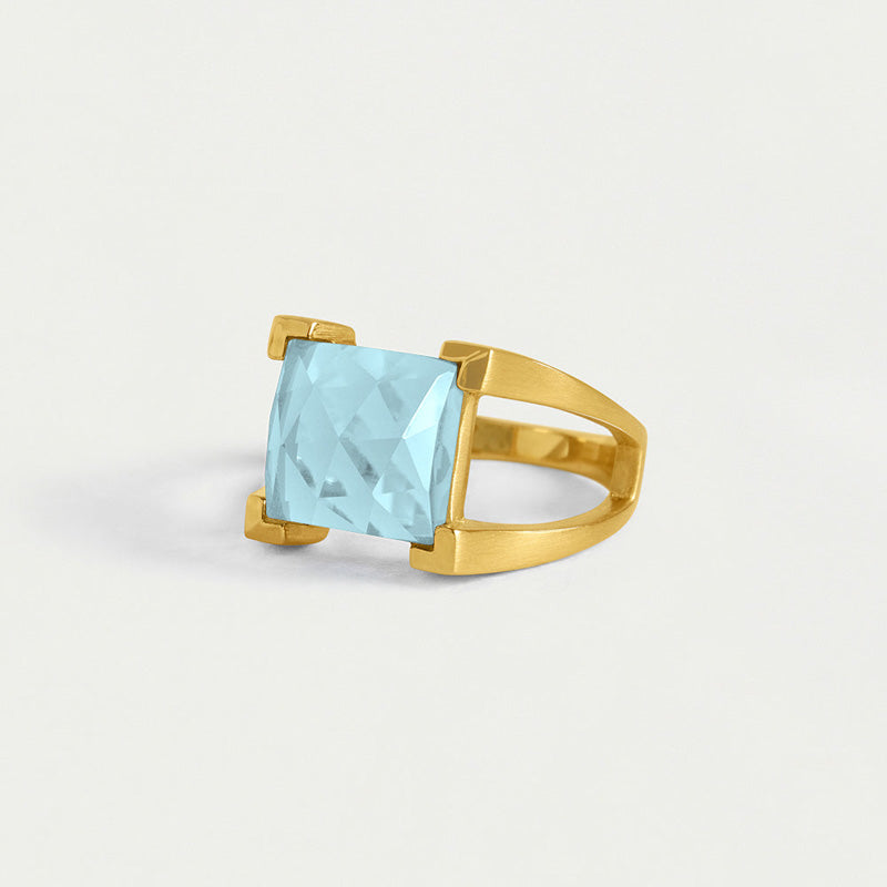 Dean Davidson MINI PLAZA RING Iridescent Sky Blue