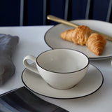 Costa Nova AUGUSTA TEA CUP AND SAUCER Natural_Black