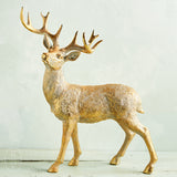 Raz Imports GOLD LEAF DEER Left 19.5