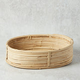 Creative Co-op OVAL RATTAN BASKET Natural Large