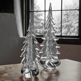 Simon Pearce CRACKLE FOUR SIDED EVERGREEN TREE GIFT BOXED