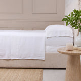 Pom Pom At Home LINEN PILLOWCASE SINGLE White