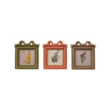 Creative Co-op SQUARE RESIN PHOTO FRAME WITH BOW