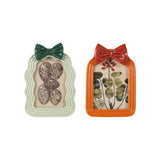 Creative Co-op TWO TONE RESIN PHOTO FRAME WITH BOW