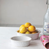 REACTIVE GLAZE OVAL STONEWARE BAKER
