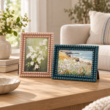 Creative Co-op RECTANGLE RESIN BOBBIN PHOTO FRAME