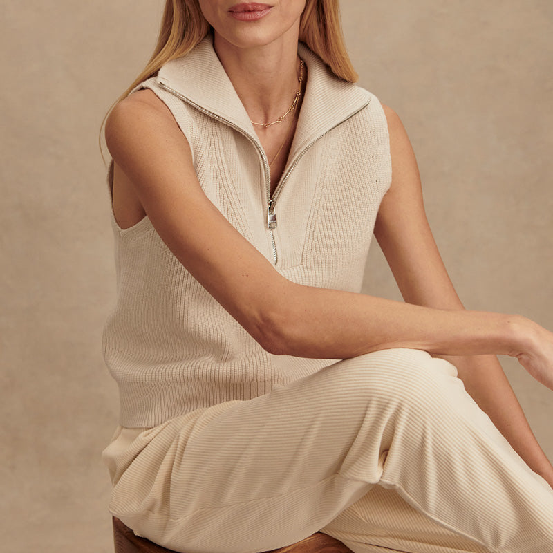 Varley AMINA HALF ZIP KNIT